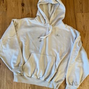 Alo accolade hoodie, bone/off white, size small